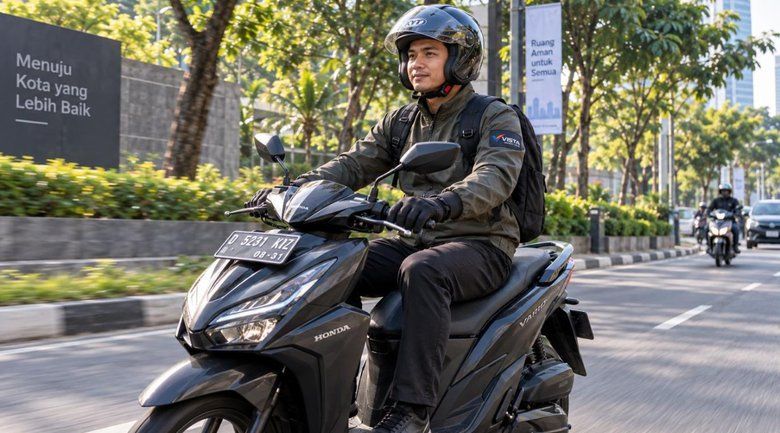 Posisi Berkendara Motor Bantu Tubuh Lebih Nyaman
 