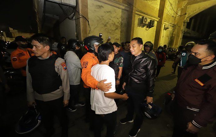 Cegah Kelompok Remaja Bawa Sajam, Patroli Rutin Digelar Surabaya