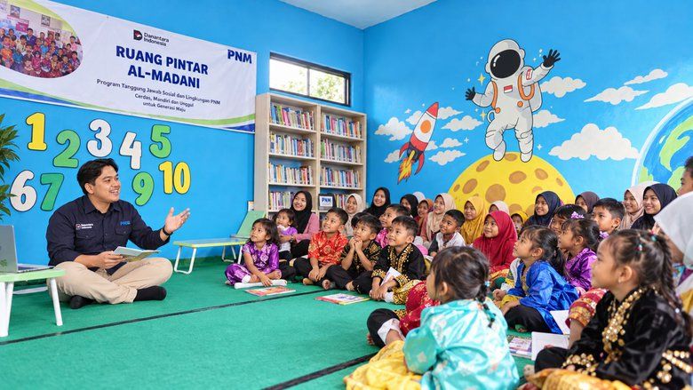 Lumbung Desa Tak Terpakai di Pacitan Disulap Jadi Ruang Pintar, 22 Anak Kini Punya Tempat Belajar