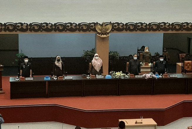 Rapat Paripurna DPRD Penetapan Raperda Pertanggungjawaban Pelaksanaa APBD 2020 