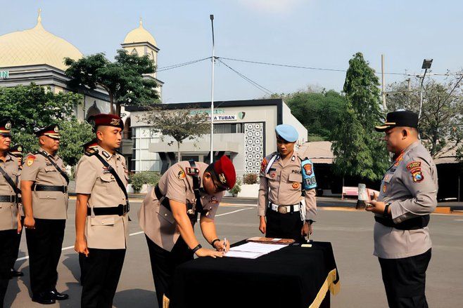 Sejumlah Perwira Polresta Tuban Dimutasi, Ini Daftar Lengkapnya