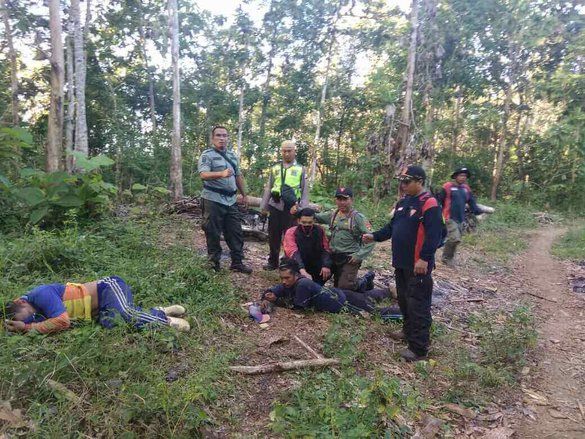Polisi Amankan Pelaku Pembalakan saat Naikkan Kayu ke Motor