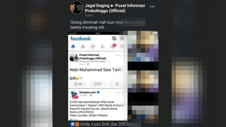 Gegara Hina Nabi Muhammad di Facebook, Pemuda Probolinggo Akhirnya Diamankan Polisi