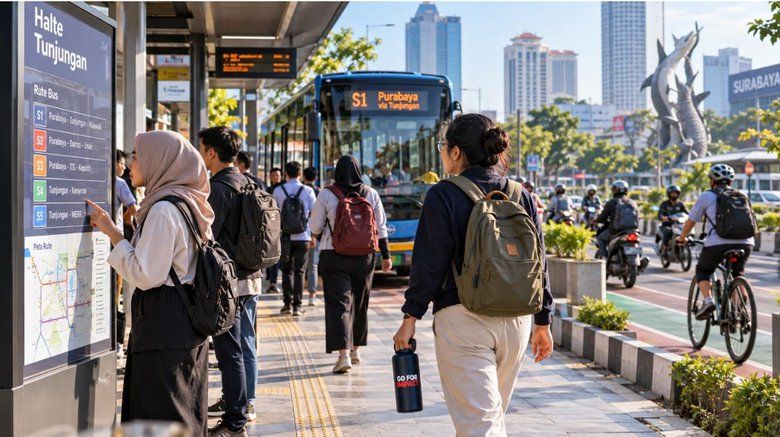 Pergi Kerja Naik Apa? Potret Komuter Jawa Timur