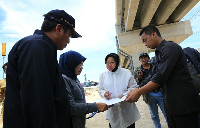 Proyek Flyover Jalur Lingkar Luar Barat (JLLB) Surabaya Ditarget Rampung Tahun ini