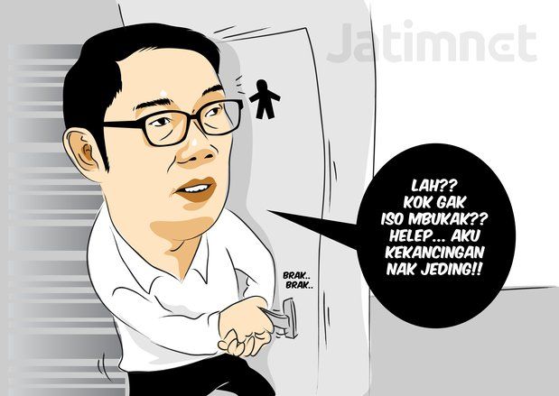 Ridwan Kamil Panjat Dinding Toilet Usai Terkunci