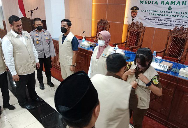 Dinsos Kota Probolinggo Launching Satgas Perlindungan Perempuan dan Anak