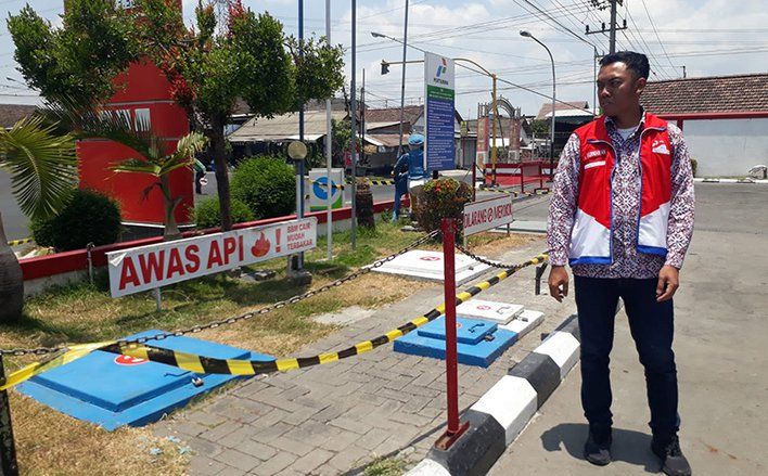 Pertamina Temukan Pipa Bocor di SPBU Tempurejo Kediri