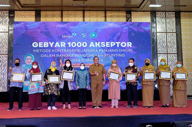 Cegah Stunting di Surabaya, Pemkot Adakan Gebyar 1.000 Akseptor Metode Kontrasepsi Jangka Panjang