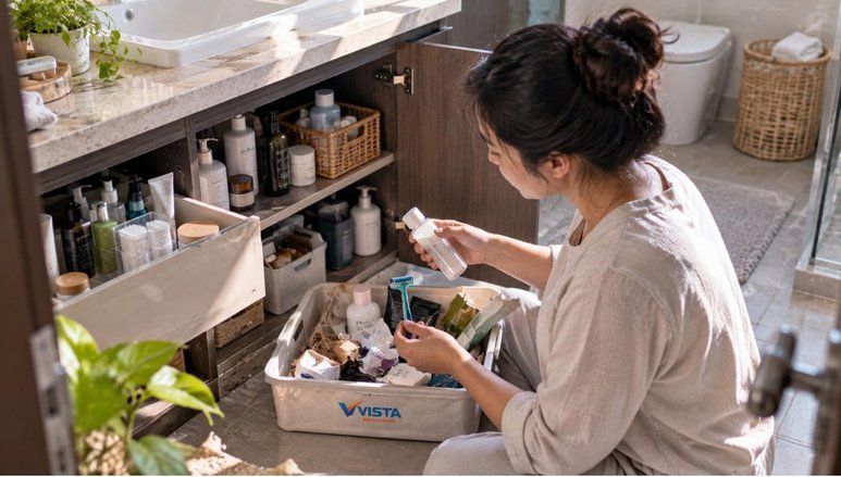 Barang Tak Perlu Lama Disimpan di Kamar Mandi
