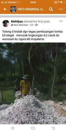 Polres Mojokerto Selidiki Pembuangan Sampah Bercampur Abu Diduga Limbah B3  