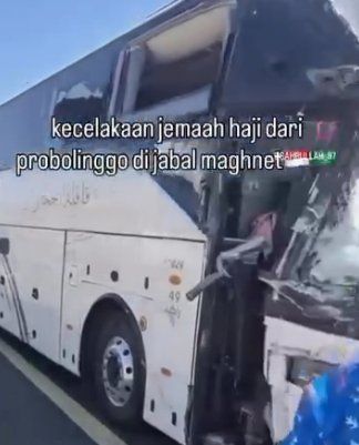 Kronologi Bus Jemaah Haji Probolinggo Tabrakan dengan Bus Jemaah Haji Jawa Barat di Madinah