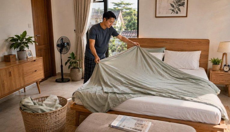 Pilih Seprai Nyaman untuk Tidur Saat Cuaca Panas