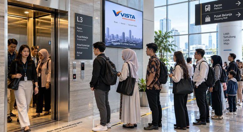 Budaya Antre di Lift Cerminkan Kebiasaan Sosial