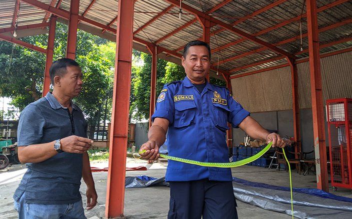 Kantor BPBD Kabupaten Mojokerto Dimasuki Ular