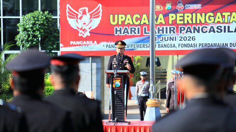 Peringati Hari Lahir Pancasila, Polres Gresik Ajak Jaga Persatuan