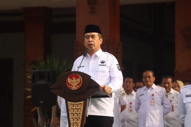 Pimpin Apel Perdana Pascalibur Lebaran, Ini Pesan Bupati Madiun bagi ASN