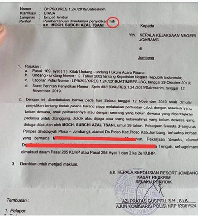 Perjuangan Santri Laporkan Persetubuhan Putra Kiai di Jombang, Diduga Korban Lebih Dari Satu