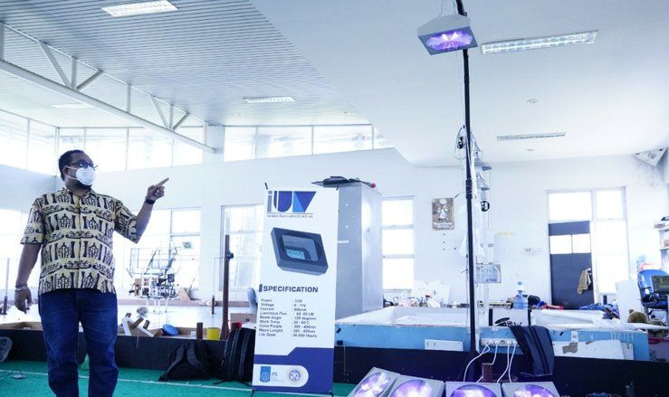 ITS dan RSUA Rancang Lampu LED IUV untuk Sterilisasi Covid-19