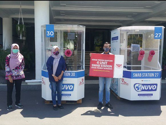 Tekan Paparan Covid-19 Tenaga Medis, Wings Surya Bagikan Empat <em>Swab Station</em> 