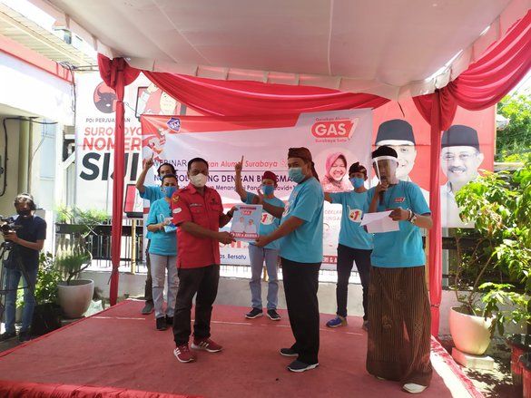 GAS Satu Bulatkan Tekad Dukung Penerus Kebaikan Bu Risma, Eri Cahyadi dan Armuji