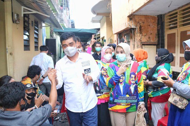 Blusukan ke Kampung, Cawawali Mujiaman Ingin Merubah Strategi Pembangunan di Surabaya
