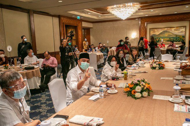 Silaturahmi dengan Pengusaha, Ini Kata Risma dan Pebisnis Mengenai Sosok Eri Cahyadi