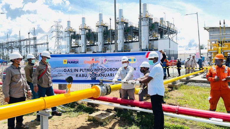 Perta Daya Gas Alirkan Gas Perdana ke PLTMG Sorong 