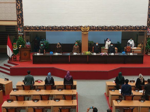 DPRD Kabupaten Mojokerto Gelar Rapat Paripurna Nota Penjelasan Bupati Soal APBD 2020