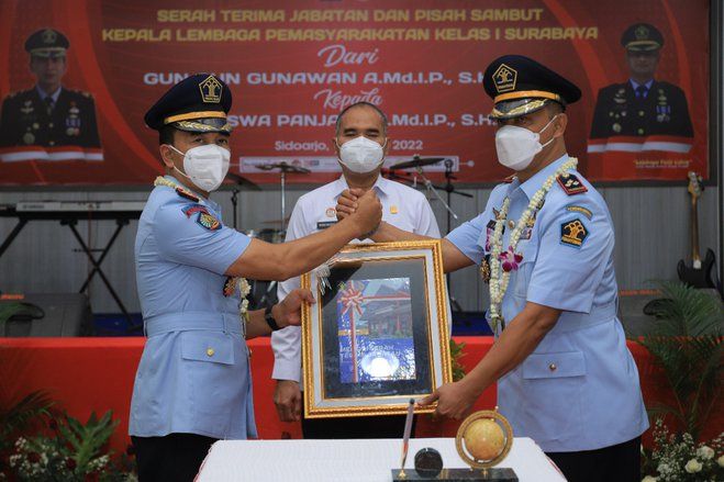 Kalapas Surabaya Diganti, Ini Pesan Pejabat Lama