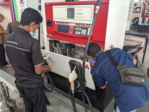Jelang Arus Mudik, Tiga SPBU di Kota Mojokerto Dilakukan Pengecekan Takaran Cairan BBM
