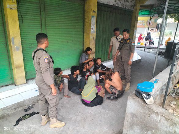 Anak Jalanan dari Berbagai Kota Diamankan Satpol PP Lamongan