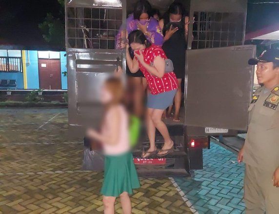 18 PSK Terjaring Razia Pekat Satpol PP Kabupaten Mojokerto