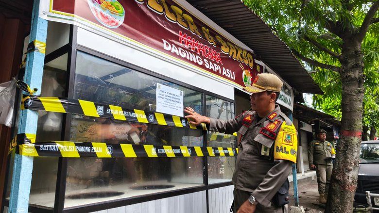 Buka Lapak di Trotoar, PKL di Kota Mojokerto Ditertibkan