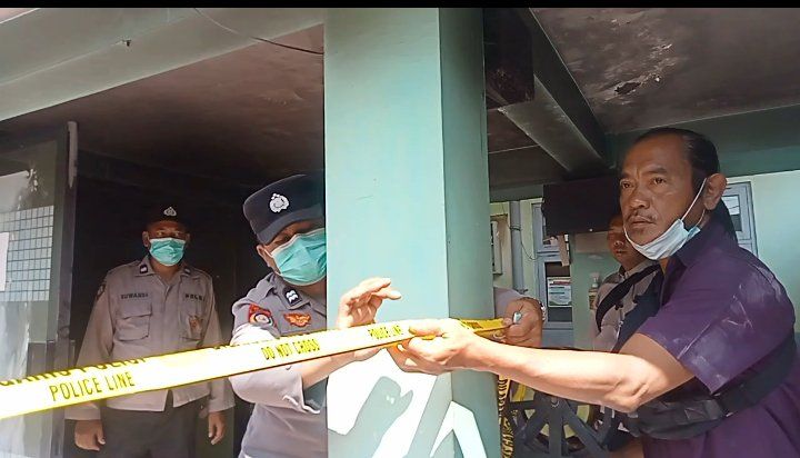 Kebakaran Ruang Pendaftaran Pasien RSUD Caruban Diduga Karena Korsleting