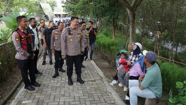 Bukit Kayoe Putih Mojokerto Tak Luput dari Operasi Polisi Saat Libur Lebaran