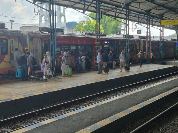 Penumpang KAI Daop 7 Madiun Meningkat 8 Persen saat Arus Balik Lebaran