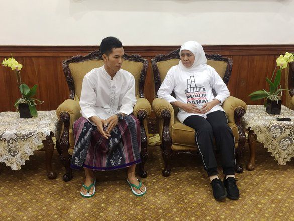 Agus Joging sambil Berselawat dari Pasuruan ke Surabaya