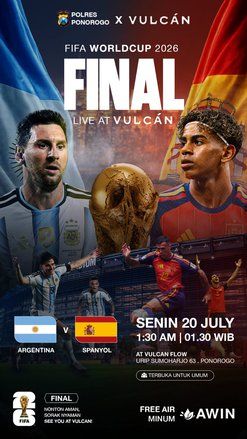 Bingung Cari Lokasi Nobar Final Piala Dunia 2026? Ini Dua Pilihannya di Ponorogo