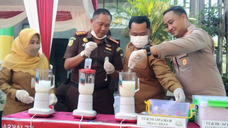 Barang Bukti Senilai Rp3 Miliar Dimusnahkan Kejari Gresik