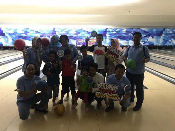 BNNK Surabaya Sisipkan Sosialisasi P4GN di Laga Sobat Boling