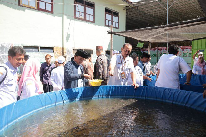 Santri Pondok Pesantren di Kota Probolinggo Ikuti Sekolah Lapang Budidaya Ikan Lele