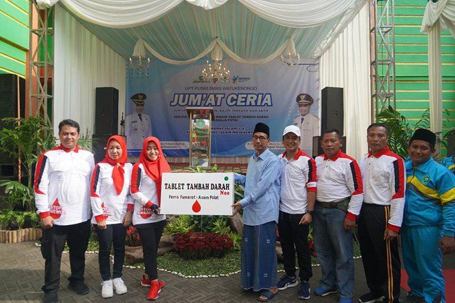 Antisipasi Penyakit Anemia, Bupati Mojokerto Ikfina Fahmawati Kampanyekan Minum TTD