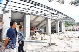 Jelang Pembukaan Porprov, Finishing Stadion Semeru Lumajang Dikebut