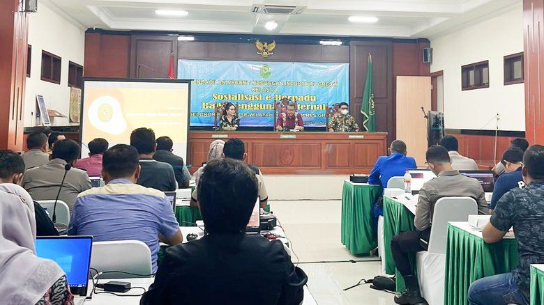 Maksimalkan Penggunaan E-Berpadu, PN Gresik Gelar Pelatihan bagi Penyidik