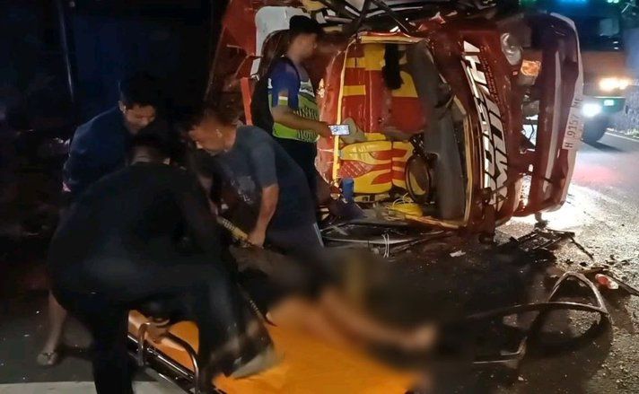 Truk Vs Truk di Jalur Selatan Probolinggo-Lumajang, Satu Meninggal Dunia