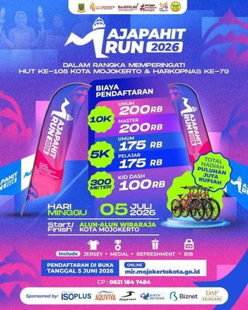 Perwosi Kota Mojokerto Targetkan Ribuan Warga Ramaikan Majapahit Run 2026
