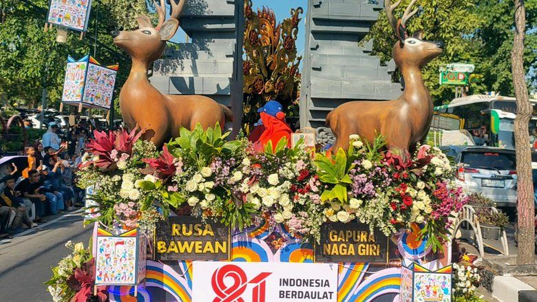 Gresik Merdeka Carnival 2026 Semarak, 71 Barisan dari 46 Unsur Ikut Pawai