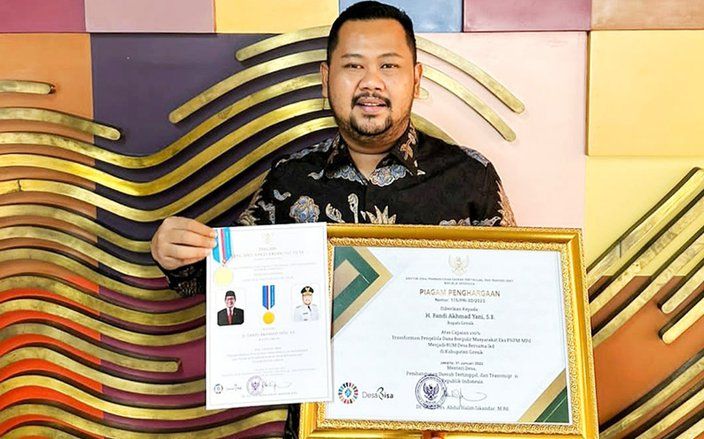 Transformasi Eks PNPM-Mpd Menjadi BUMDesma, Kabupaten Gresik Terima Penghargaan Kemendes RI