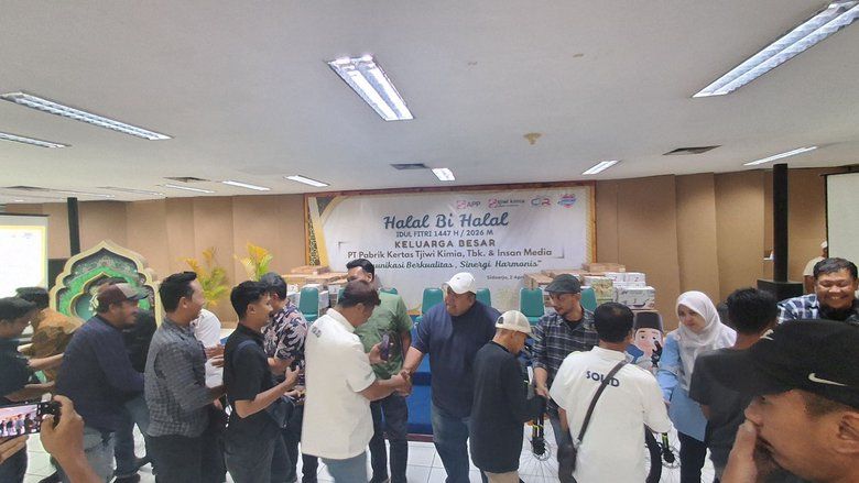 Tjiwi Kimia Perkuat Sinergi dengan Media Lewat Halal Bihalal, Dorong Pengelolaan Limbah Ramah Lingkungan